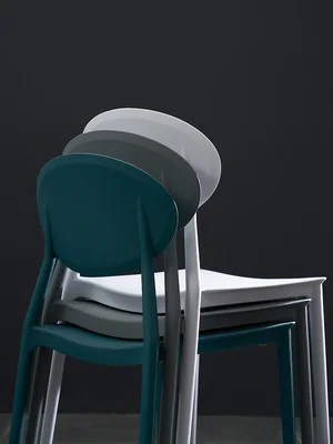 Простой обеденный стул в скандинавском стиле для семейного отдыха, макарон, задний стул, цветной стул для ленивых