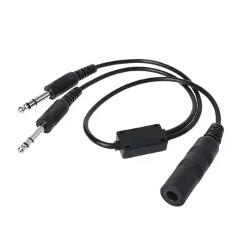 

Replaced Helicopter to General Aviation Headset Adapter Cable for AVCOMM U 174
