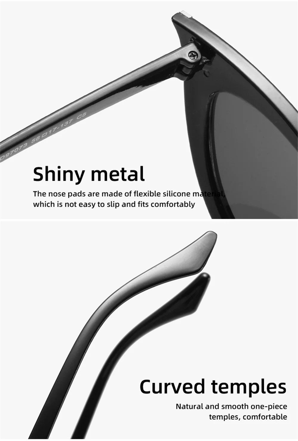 white sunglasses women UV400 Personality Cat Eye Sunglasses Trendy Driving Streamlined Sun Glasses Female Street Shooting Eyewear Brand Designer rectangle sunglasses