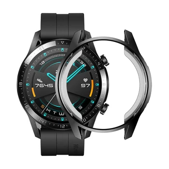 

TPU Case for HUAWEI watch GT 2 46mm strap band soft Plated All-Around Screen Protector cover huawei Watch 2 pro/GT2 46 mm bumper