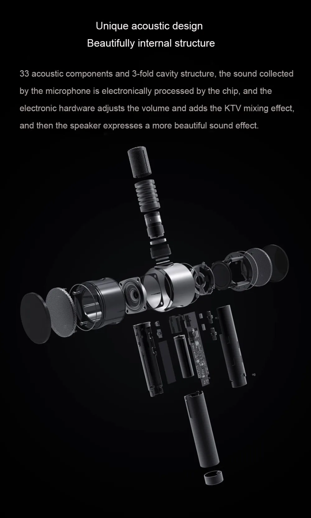 Xiaomi xiaohou audio wireless microphone karaoke Unique Acoustic Design Multi-Scenario Use Microphone Speaker integration (25)