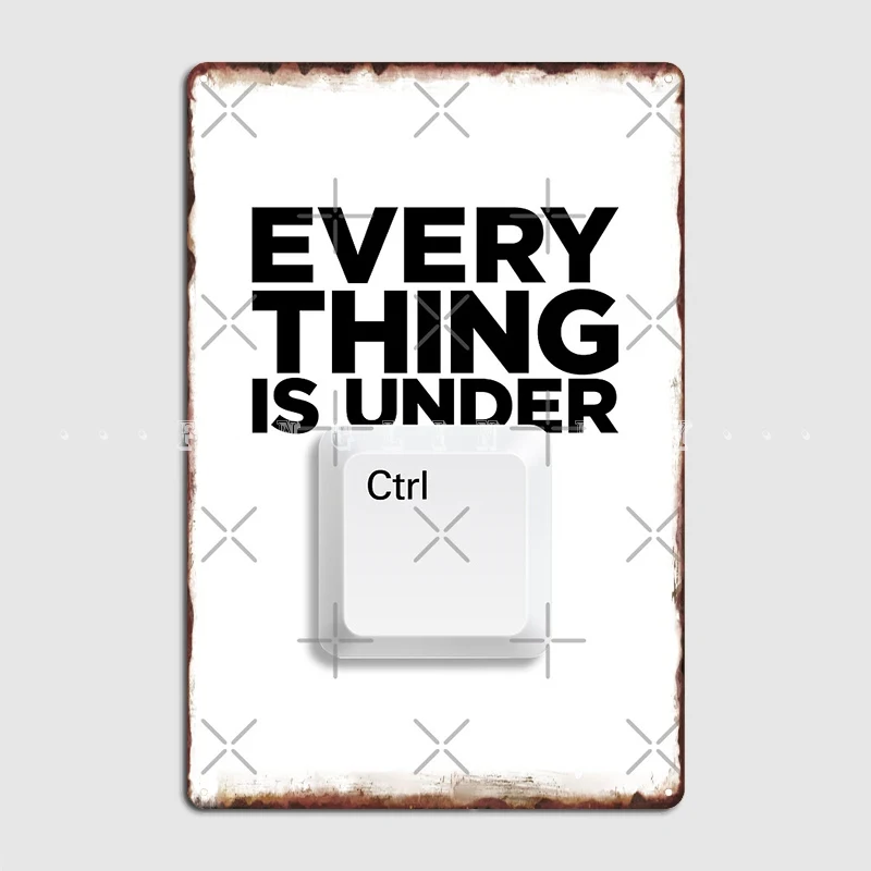 

Все под клавишами Ctrl Zoey's Extraordinary металлический знак для клуба дома Бар пещера персонализированные пластины жестяные Плакаты для вывесок