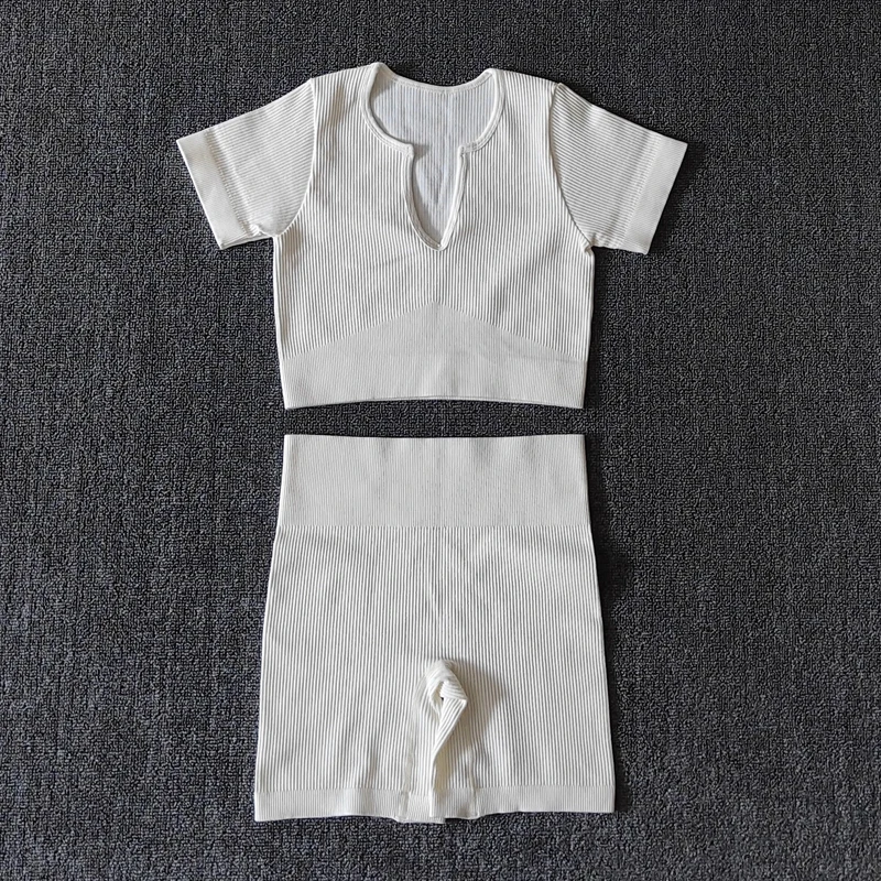 2/4/6PCS Seamless Women Yoga Set Workout Sportswear Fitness Bra Sport Pants Gym Clothing High Waist Leggings Shorts Sports Suits