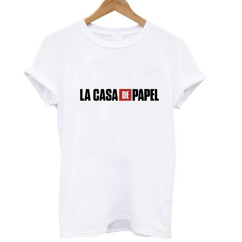 

Women's La Casa De Papel Short Sleeve Money Heist Shirt Tops Casual House of Paper T-Shirt