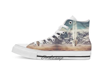 

Struck By Gravity Custom Casual High Top lace-up Canvas shoes sneakers Drop shipping