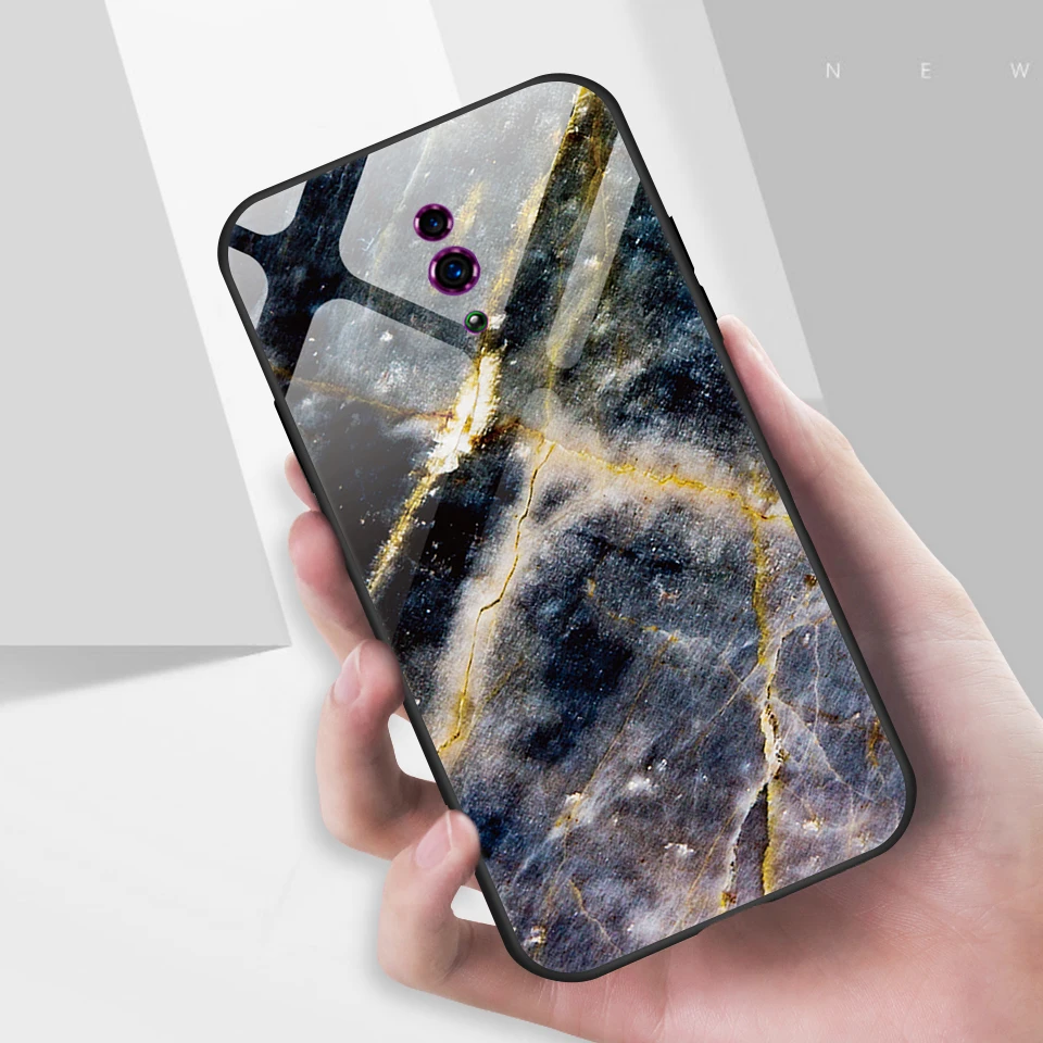 Чехол для телефона OPPO Reno 10x Zoom CPH1919 с звездным узором из закаленного стекла для OPPO REN Z PCDM10 мягкие защитные Твердые чехлы