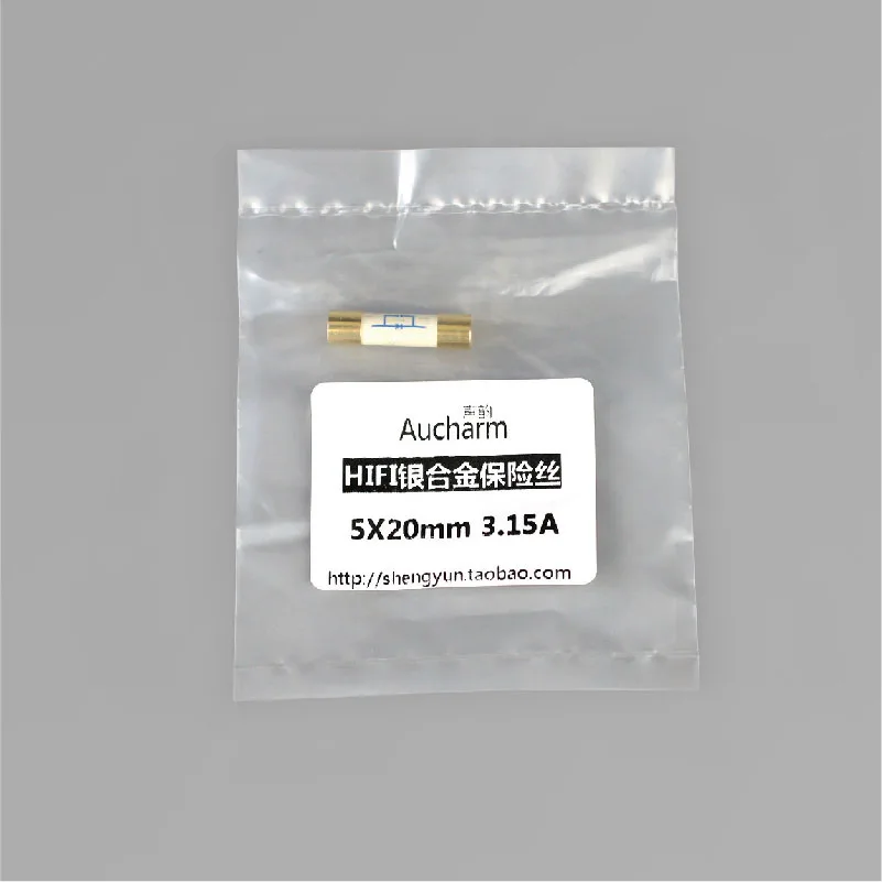 Fuse Tube Aucharm Hifi Silver Alloy CD Turntable Amplifier Preamp Post-amp Gold-plated