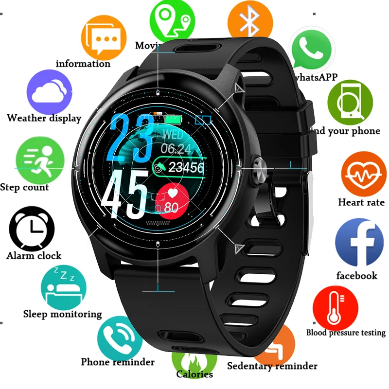 

2019 New Men Smart Watch S08 Fitness Tracker Heart Rate Monitor Pedometer IP68 Waterproof Women Smartwatch For Android IOS Phone