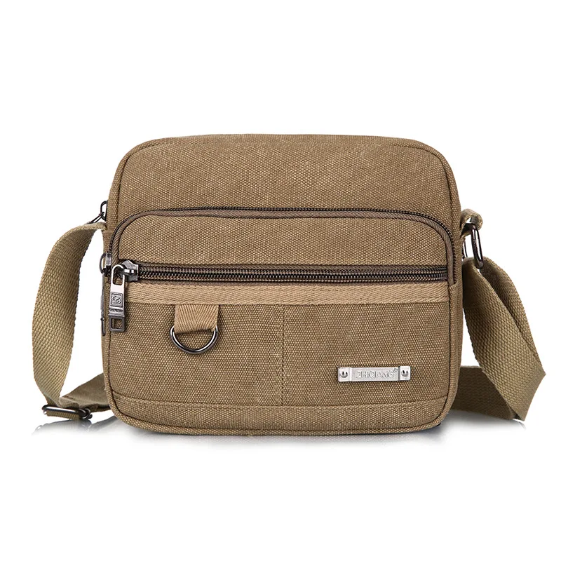 

New Style Korean-style MEN'S Messenger Bag Canvas Multi-functional Hand Leisure Bag Retro MEN'S Single-shoulder Bag Fashion Men'