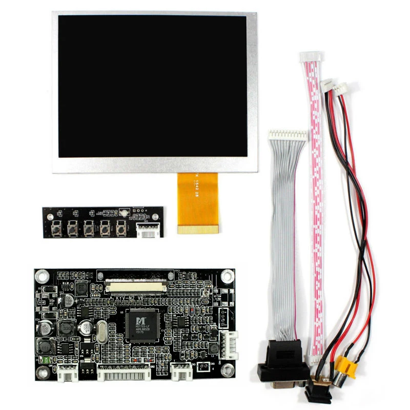 Painel de Tela Lcd com Vga Mais Placa av Driver Embutida v6 5.6 Unidades At056tn52 v3 640×480