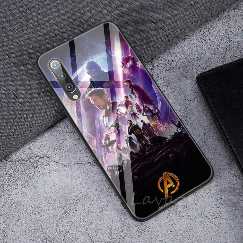 Lavaza Марвел из Мстителей co mi cs Мягкий чехол из закаленного стекла для Xiaomi Redmi Note 5 6 7 Pro mi 8 Lite 9 A1 A2 F1 TPU чехол - Color: TG5