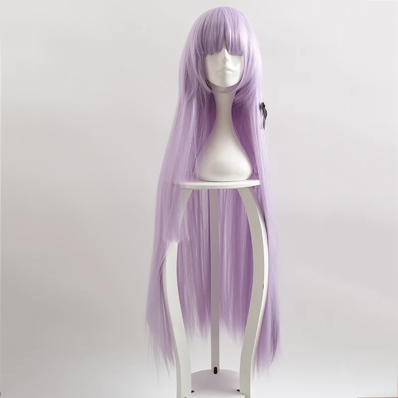Kirigiri Kyouko Cosplay Costume Danganronpa 3 Woman's Uniform Full Set Kyouko Kirigiri Cosplay Wig Purple Long Straight Hair0 (9)