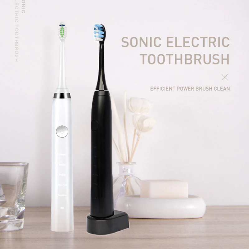 New Ultrasonic Sonic Electric Toothbrush 5 Modes Rechargeable Tooth Brush IPX7 Waterproof Dental Home Toothbrush Sonic Electric New Ultrasonic Sonic Electric Toothbrush 5 Modes Rechargeable Tooth Brush IPX7 Waterproof Dental Home Toothbrush Sonic Electric