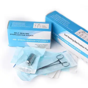 

200pcs Disposable Self Sealing Autoclave Sterilization Pouches Paper Tattoo Lab Tool Storage Bag (Large Size)