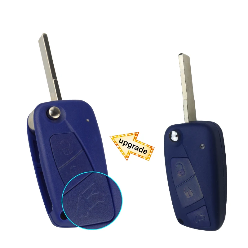 OkeyTech Флип обложка сменная дистанционный Автомобильный ключ оболочки для Fiat 500 Panda