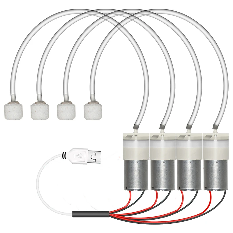 Воздушный помп Универсальный USB DC 5 V кислородный насос электрические аквариумные