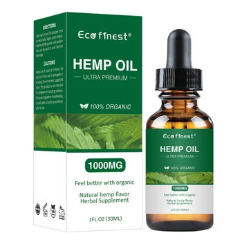 

30ml Hemp Seed Oil Essential Oil Natural Anti--Inflammatory Body Skin Care Massage Pain Relief Anti Anxiety With 5000mg