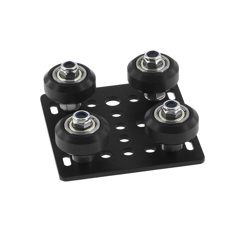 plat set, polia especial placa deslizante para v-slot alumínio perfil rodas