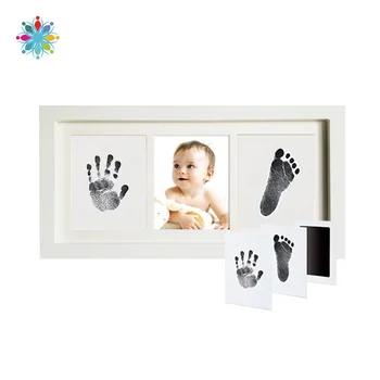 

Baby Handprint Footprint Photo Frame Kit Baby Shower Gifts Personalized Baby Gifts Keepsake Decorations Box Wall Nursery Decor