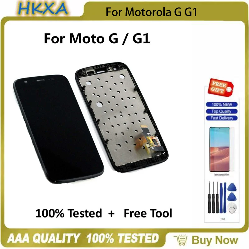 Дисплей с тачскрином для Motorola G G1 ЖК-дисплей 100% дюйма рамкой | Мобильные телефоны и