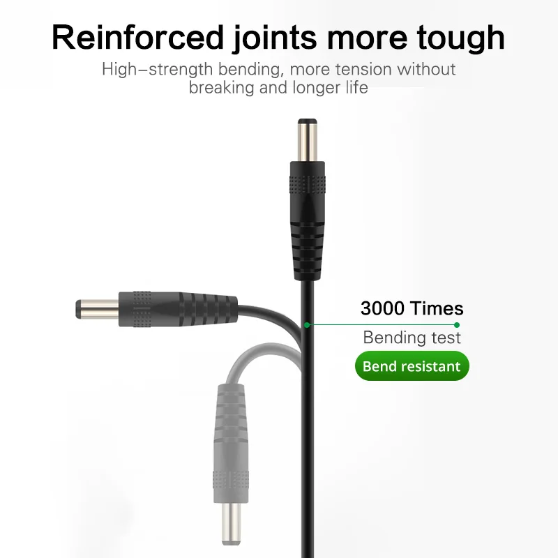 Ankndo-conector de Cable de alimentación de CC, 5,5x2,5 Mm, 3,5x1,35 Mm, Cable de extensión de Usb a Dc para Router, cargador de altavoz ► Foto 3/6