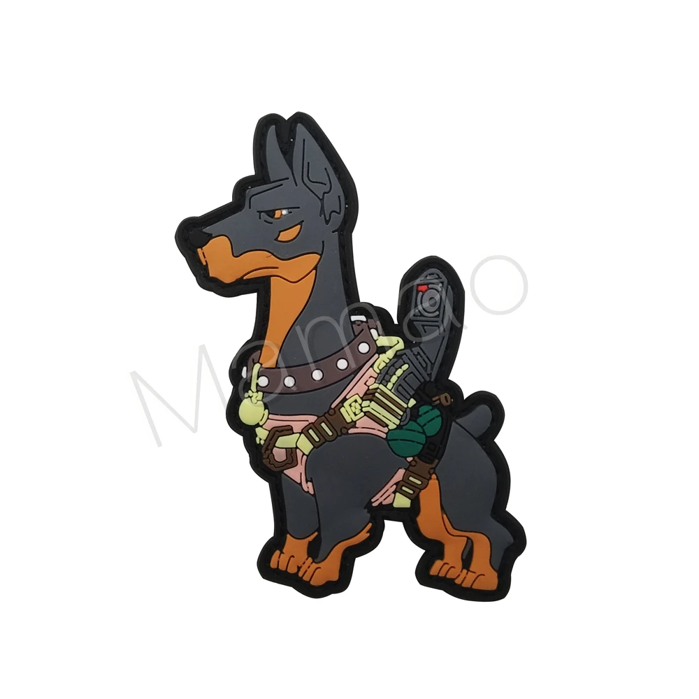 brown 3D ПВХ K9 собачий боевой патч значок с собакой полицейский K-9 собака для тактических жгут жилет рюкзаки страйкбол Резиновые Патчи на крючок и петлю - Цвет: brown