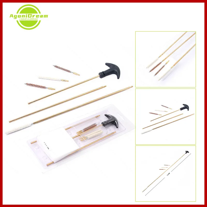 

8Pcs Rifle Cleaning Kit 4.5mm & 5.5mm Air Rifle Cleaning Kit Outdoor Hunting Maintenance 3 Poles Lengthened