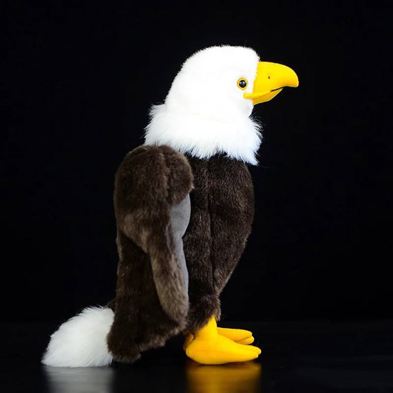 33 смплюшевый имитирующий лысый орел коллекция животных Мягкая. kawaii emulatory bald eagle искусственный мягкий милый реалистичный Рождественский ребенок