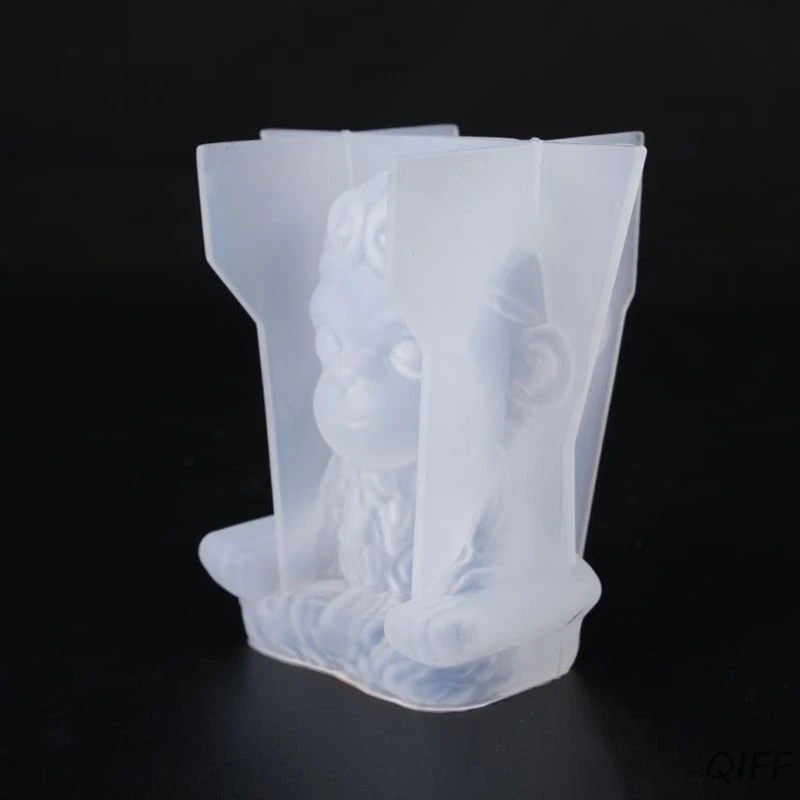 Ручной работы 3D Король обезьян фигурка Защита от Солнца статуя силиконовой смолевой формы для искусства ремесло
