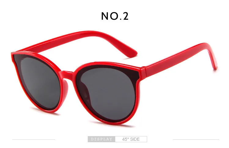 Модные Винтаж детские солнцезащитные очки "кошачий глаз" для женщин Gafas детские, для малышей UV400 спортивные солнцезащитные очки для мальчиков и девочек, Oculos De Sol - Цвет линз: NO.2