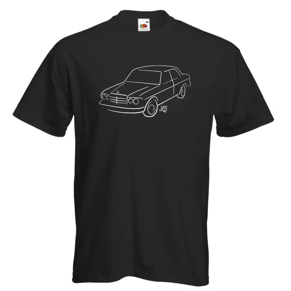 Футболка Mercedes W 123 Oldtimer Coupe Klassiker Ретро Leif Steil Модная стильная мужская футболка