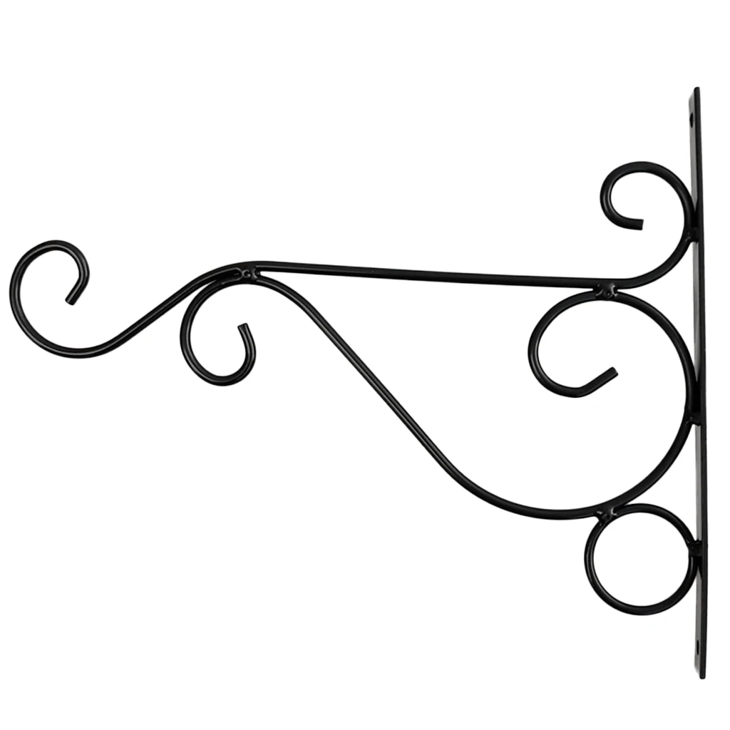 Metal Hanging Plants Bracket Flowerpot Hanger Holder Rack Lawn Wall Hook