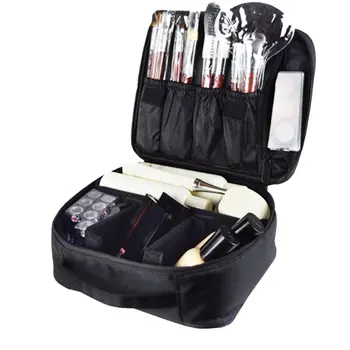

Makeup Tool Bags Mini Two Layers Waterproof Oxford Waterproof Cosmetic Case Beauty Brush Organizer Makeup Bag
