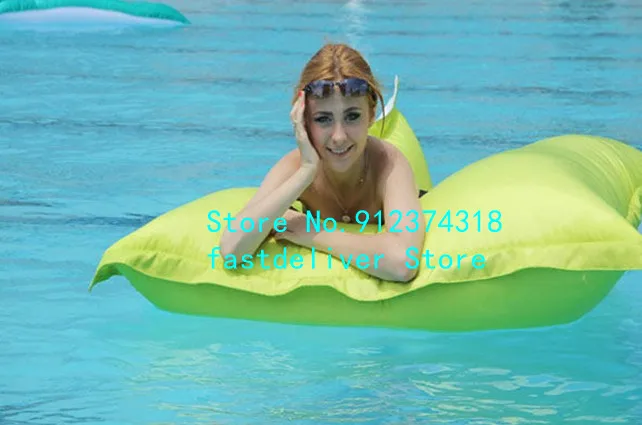 Outdoor Large Swimming Pool Floating Waterproof dirt resistant Bean Bags Seat Cushion cover