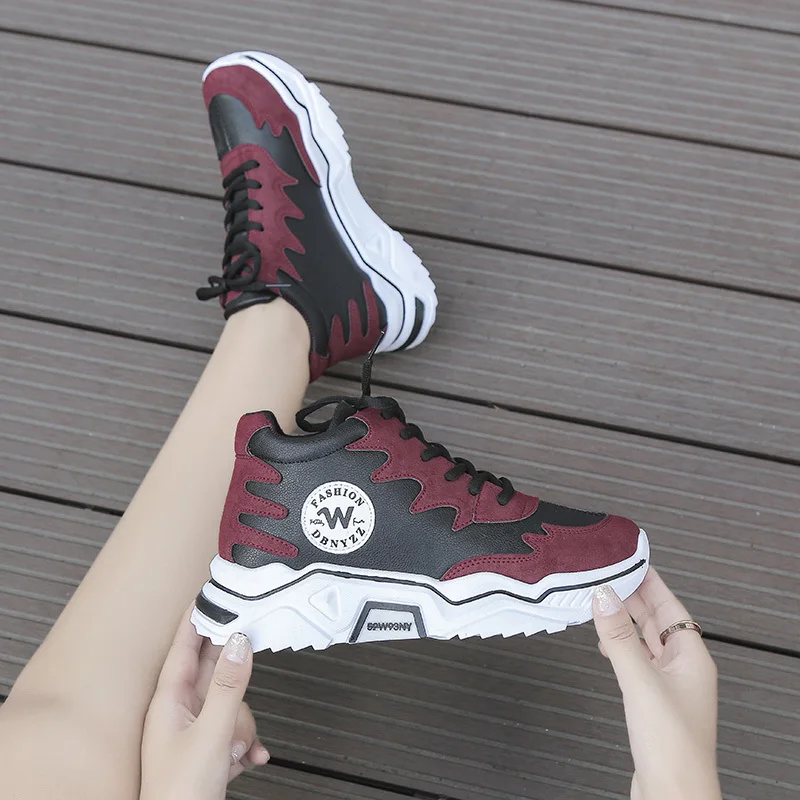 

Women Shoes New Chunky Sneakers Women Vulcanize Shoes Casual Fashion Dad Shoes Female Platform Sneakers Zapatos De Mujer