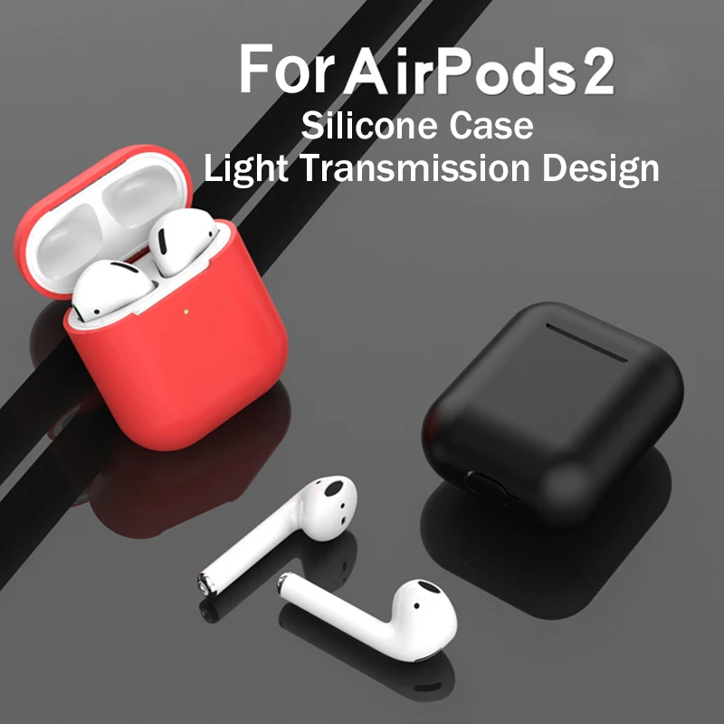 Силиконовый чехол для Airpods 2 чехол роскошный защитный кожухи головных телефонов для Airpods 2 Air pods 2 для Airpods2 противоударные сумки