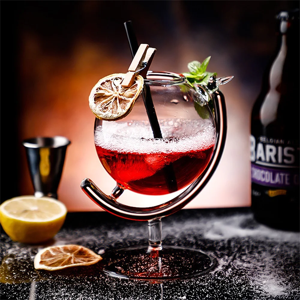 Description Picture 6 of item330ML Internet Celebrity Popular Cocktail Cup Bar Party DIY Mix Wine Glass Special Restaurant Food Drinks Glassware Container