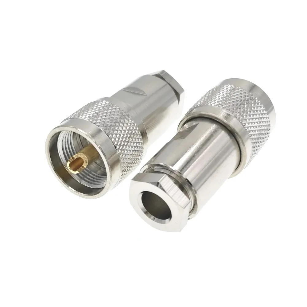 

UHF PL259 PL-259 Male PLUG Clamp RG5 RG6 LMR300 RG212 5D-FB Ecoflex 7 RF Connector