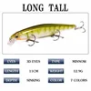 12.9g/11cm Minnow Lure Wobbler Fishing Lure Artificial Jerkbait High Quality Hooks Shallow Diving Suspending ► Photo 3/6