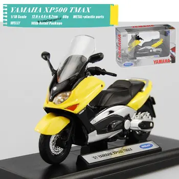 

WELLY 1/18 Scale Classic Motorbike Series YAMAHA XP500 TMAX Diecast Metal Motorcycle Model Toy For Gift,Kids,Collection