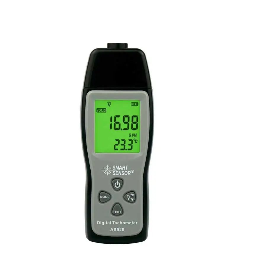 Smart Sensor High Accuracy Digital Laser Tachometer Speedometer RPM Meter AS926 100~30000 LCD Photoelectric | Инструменты