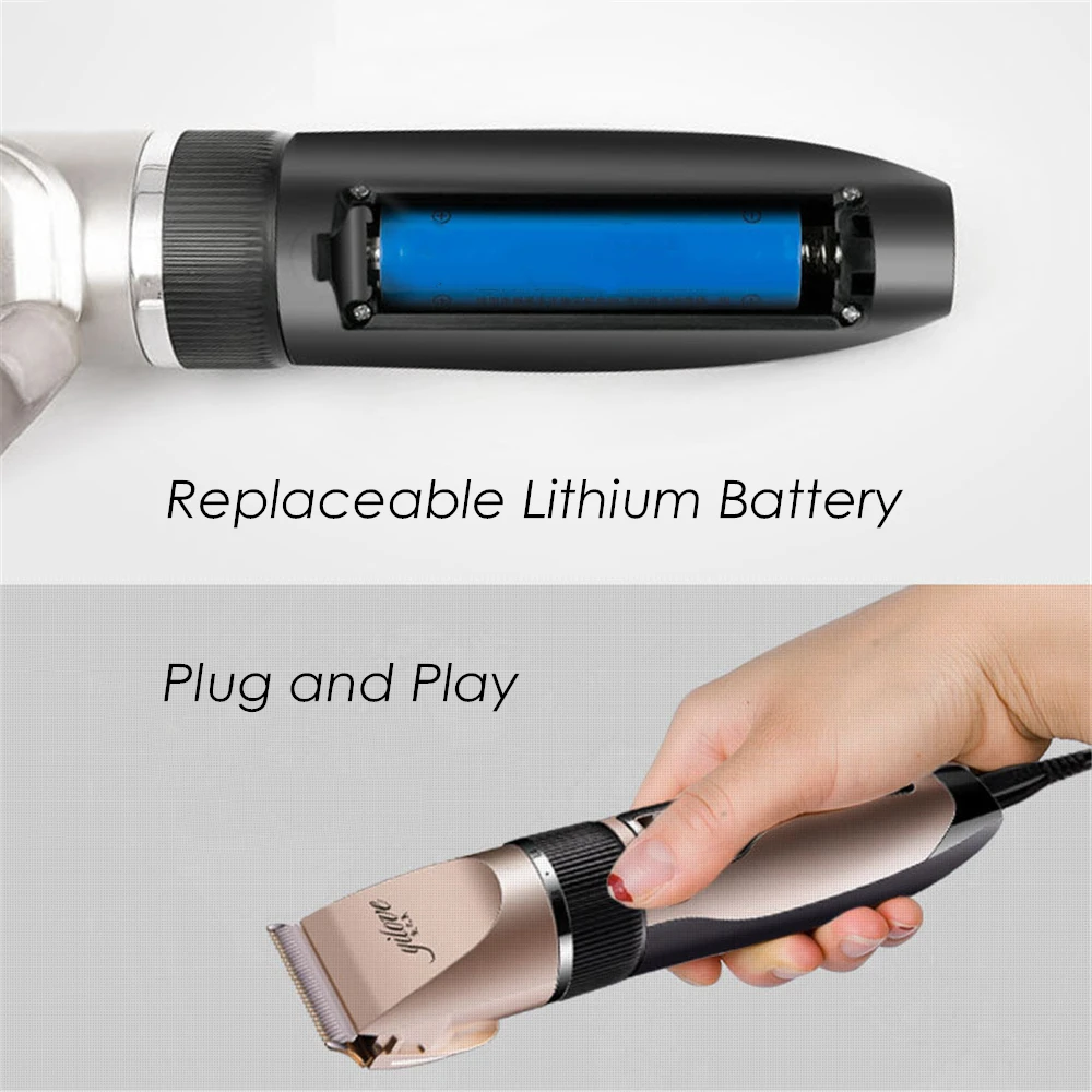 Pet Clipper Dog Hair Trimmer Pet Hair Trimmer Dog Clipper Professional Grooming Kit K5 Rechargeable Cat Dog Hair Trimmer Low-Noise Electric Pet Hair Clipper Shaver Set Haircut Machine