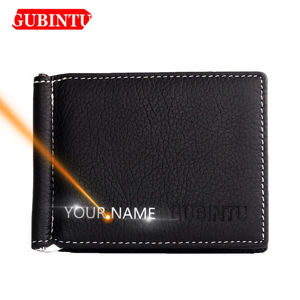 Customized Ultra-thin Men's Wallet Money Clip Carbon Fiber ID Card Holder  Wallet RFID Slim Money Clips Bags Purse Cartera Hombre - AliExpress