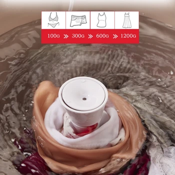 

Mini Portable Ultrasonic Washing Machine Laundry Clothes Cleaner for Travel Camp F42B