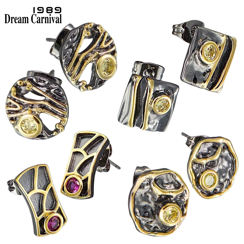 DreamCarnival 1989 Baroque Fashion Stud Earrings for Women 4 styles Boucle d'oreilles Bayan kÜpe Girls Daily Jewelry Gift WE3958