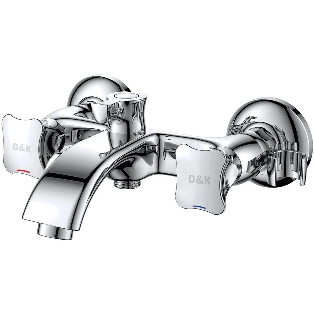 Смеситель для ванны D&K DA1383201 (серебристый, вентильный)