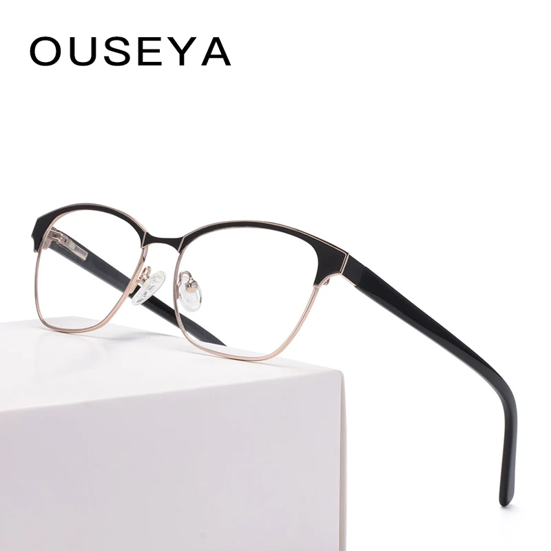 

Alloy Men's Glasses Business Simple Vintage Decorative Clear Transparent Optical Spectacle Frames #ML0038