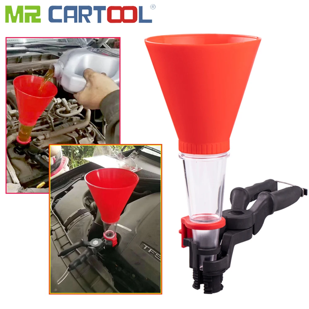 Mr Cartool Регулируемая Универсальная автомобильная Воронка для масла двигателя