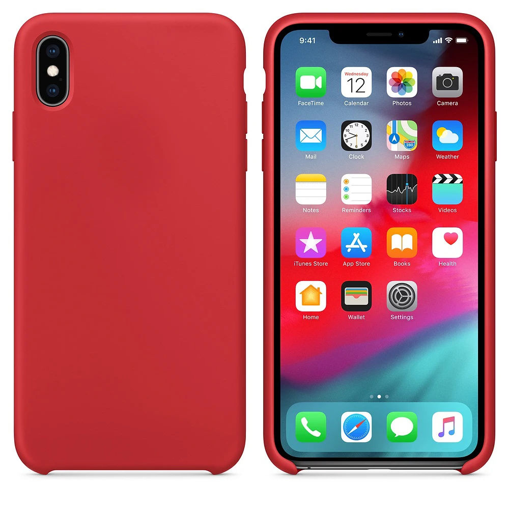 Оригинальные официальные силиконовые чехлы для Apple iphone X Xs MAX XR, чехол для iphone 11 Pro, чехол для Apple iphone 7/7 Plus 8 8 Plus