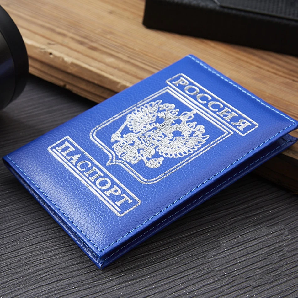 Аксессуары для путешествий, чехол для паспорта, Для женщин Для мужчин герб России паспорта кредитных держатель для карт чехол из искусственной кожи в деловом стиле, для паспорта бумажник